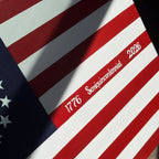 Hand Painted Semiquincentennial USA 250th Anniversary Flag